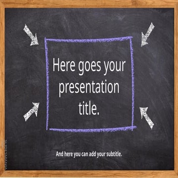 Blackboard · SlidesMania education poweroint tamplate