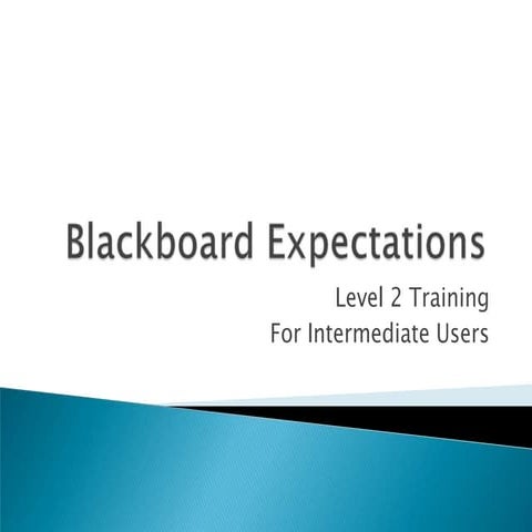 Blackboard tips level 2