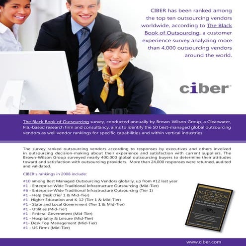 Black Book Of Outsourcing Rankings 2008