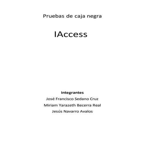 Pruebas de caja negra (Blackbox)