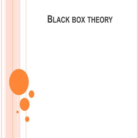 Black box theory new