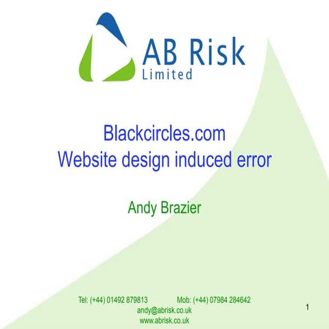 Blackcircles online tyre supplier - Website induced error