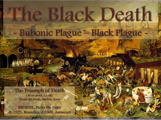 PowerPoint: Medieval Life: The Black Death - Bubonic Plague - Black…