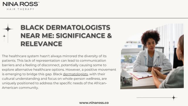 Black Dermatologists Near Me: Significance & Relevance | PPT