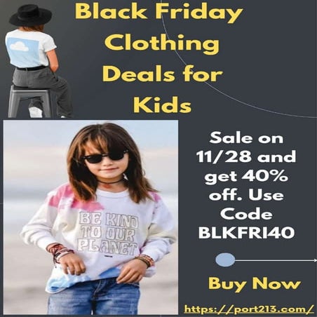 Black Friday Clothing Deals for Kids | Port 213