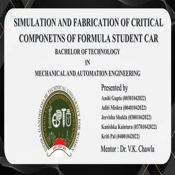 Design of a suspension for a formula student race car | PDF