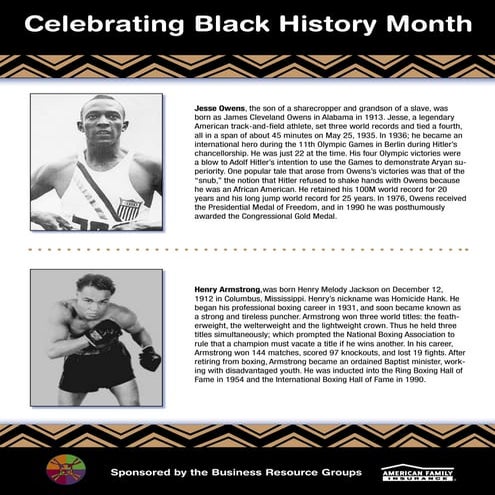 Black History Month February 2011