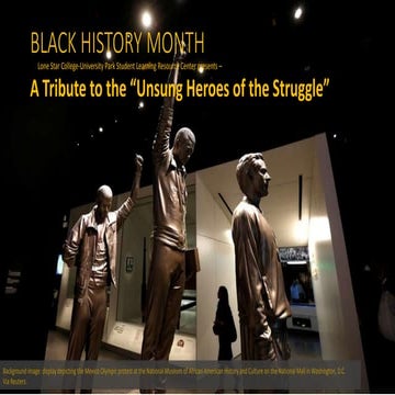 Black History Month 2017