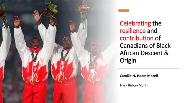 Black history month presentation