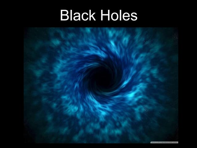 Black holes