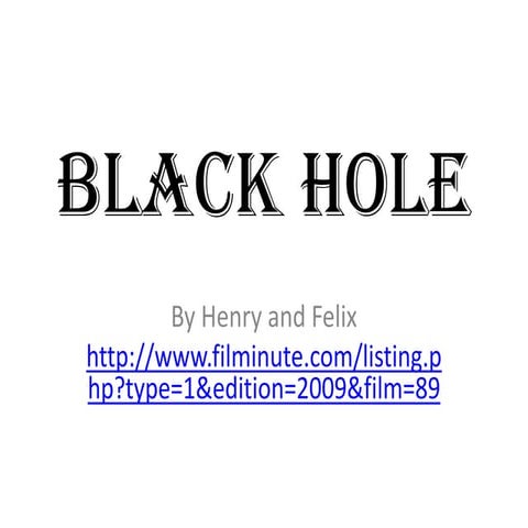 Black hole study complete (2)