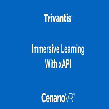 Immersive Learning with xAPI 