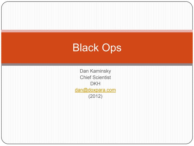 Black ops 2012
