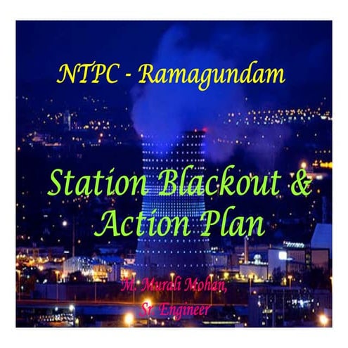 NTPC Ramagundam Station Blackout and Action Plan