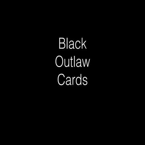IRLA Black Outlaw Cards