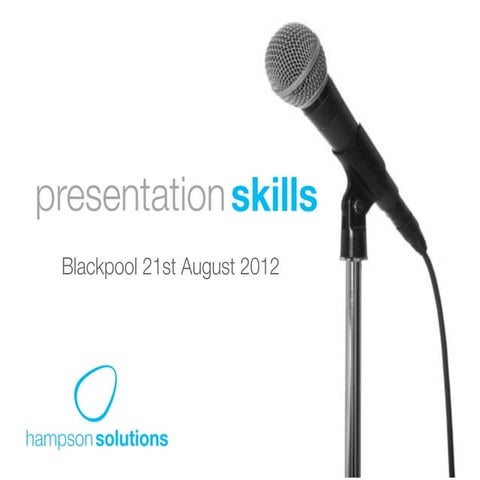 NHS Blackpool Presentation Skills Training