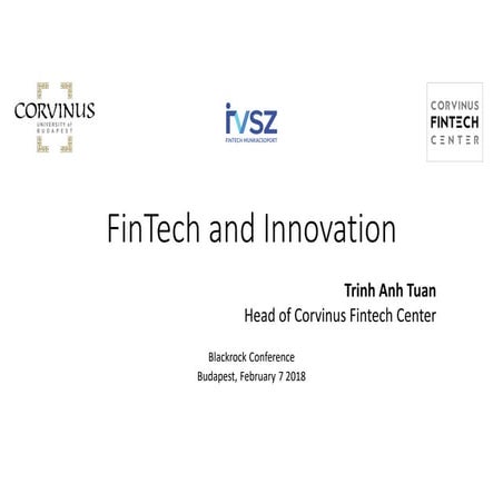 Fintech and Innovation - Blackrock2018