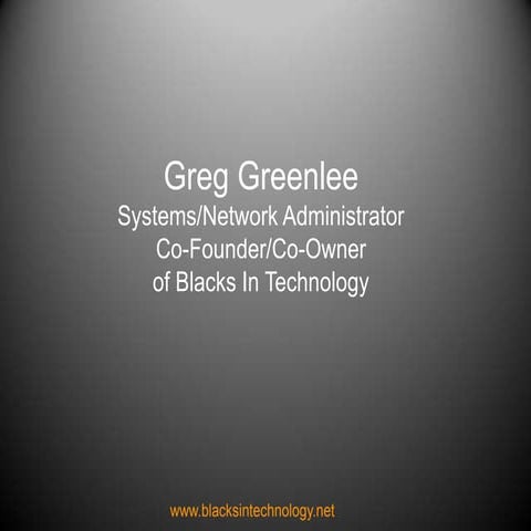 Final Blacks In Tech /BMI presentation