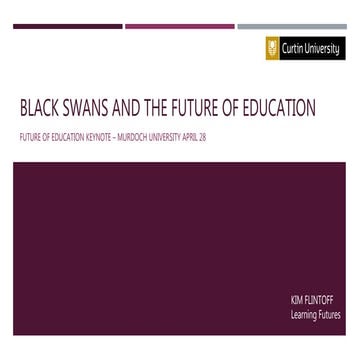 Black Swans and the Future of Education
