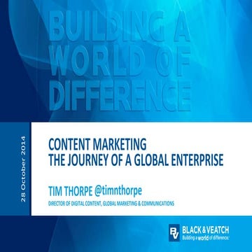 Black & Veatch Content Marketing - The Journey of a Global Enterprise