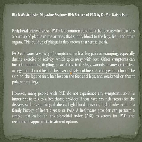 Peripheral Artery Disease and Heart Health.pptx
