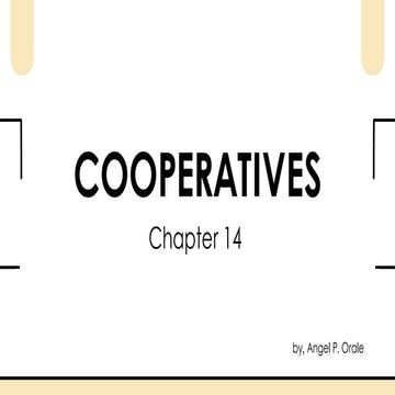 Cooperative Ppt Economic Development Pdf