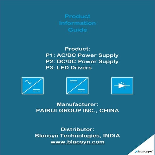 Power Supply - Power Converter - Product Information Guide