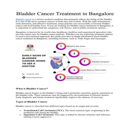bladder cancer surgeon Delhi Dr Amitabh Singh Uro-oncologist | PDF