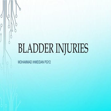 Bladder injuries