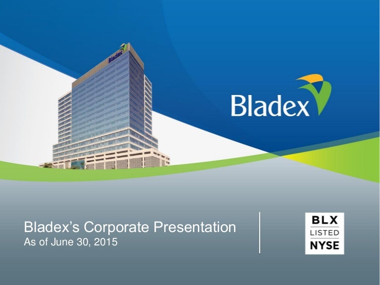 Bladex's investor presentation 2 q15