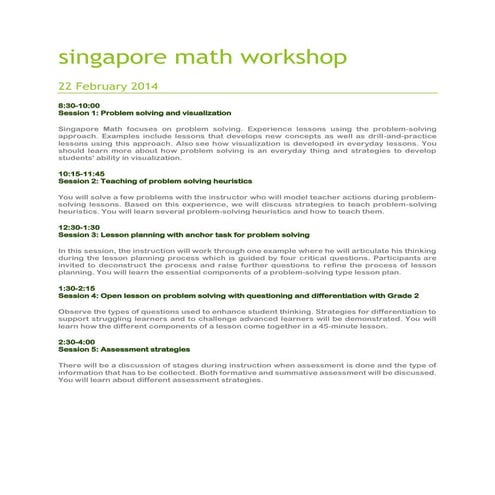 Blake Institute Spring 2014