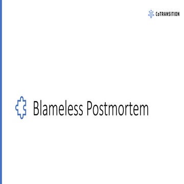 Blameless postmoretem