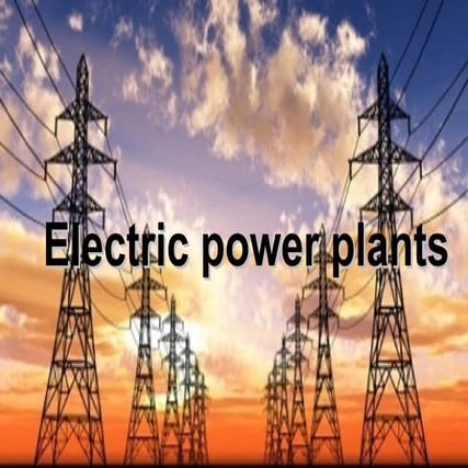 Electric power plants | PPT