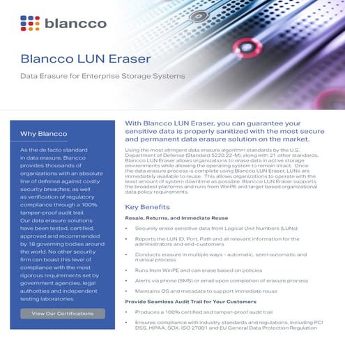 Blancco Lun Eraser