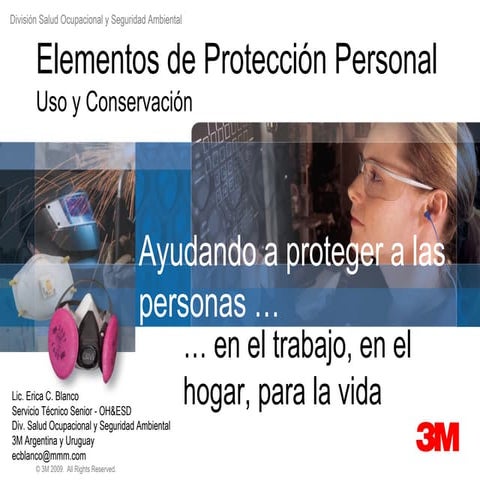 elementos de protección personal