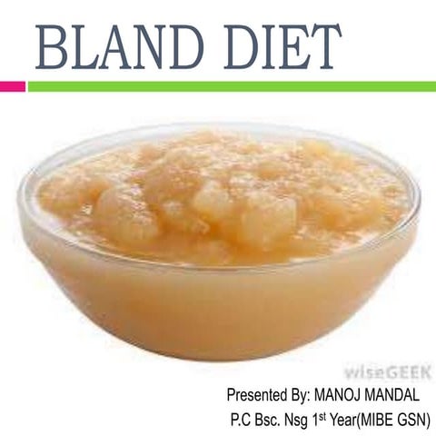 Bland diet