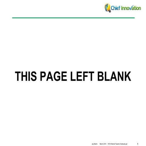 P274 - Retired Teachers Gratitude Project