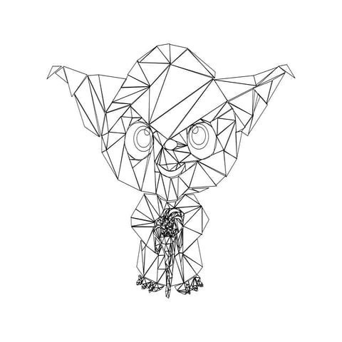 Baby Yoda Art Template