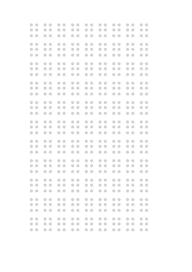 Blank braille code