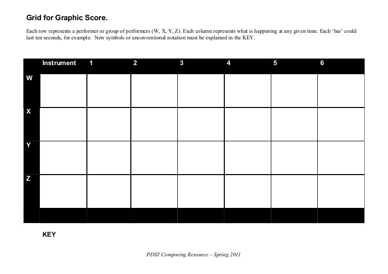Blank grid graphic_score