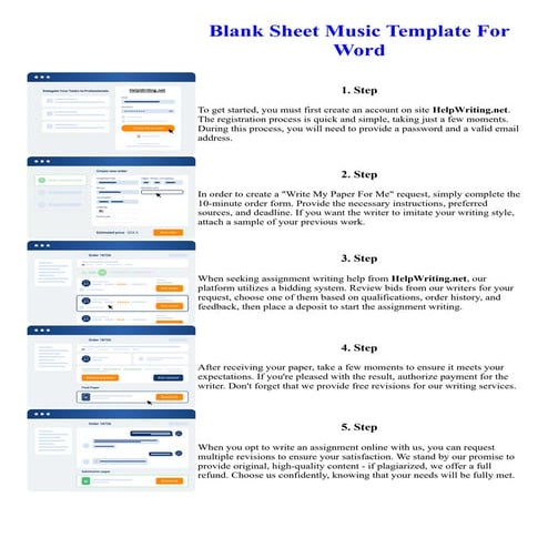 Blank Sheet Music Template For Word. Online assignment writing service.