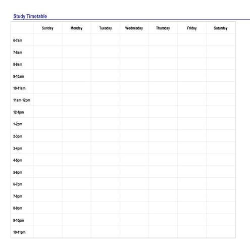 blank+weekly+timetable. | DOC