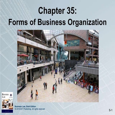 Chapter 35: Forms of Business Organization 