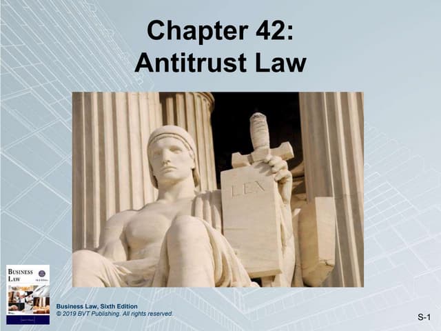 Chapter 42: Antitrust Law 