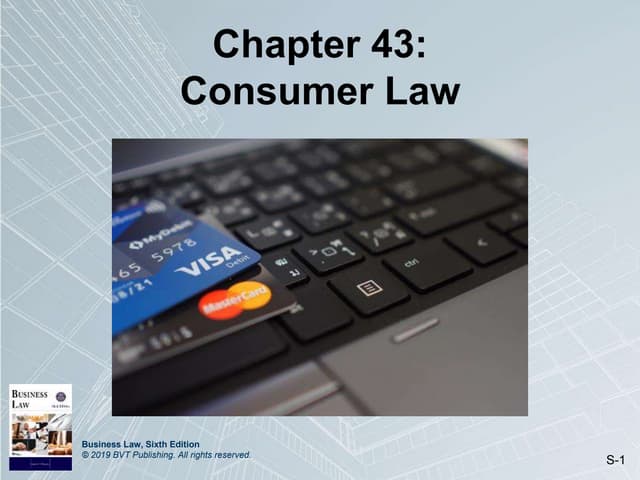Chapter 43: Consumer Law 