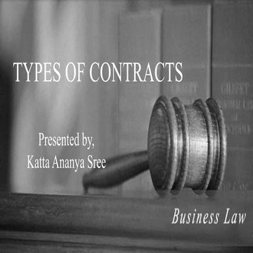 Types of Contracts