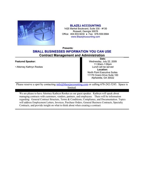 Blazej &amp; Associates Lunch &amp;...