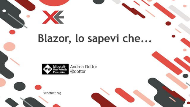 Blazor, lo sapevi che...