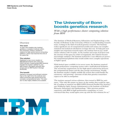 "The University of Bonn boosts genetics research"