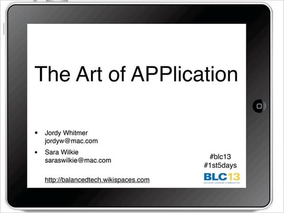The Art of APPlication: Using Apps to Engage Students as Collaborators, Creat...